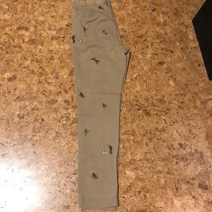 Men’s, Slim fit, chinos with duck hunting design.